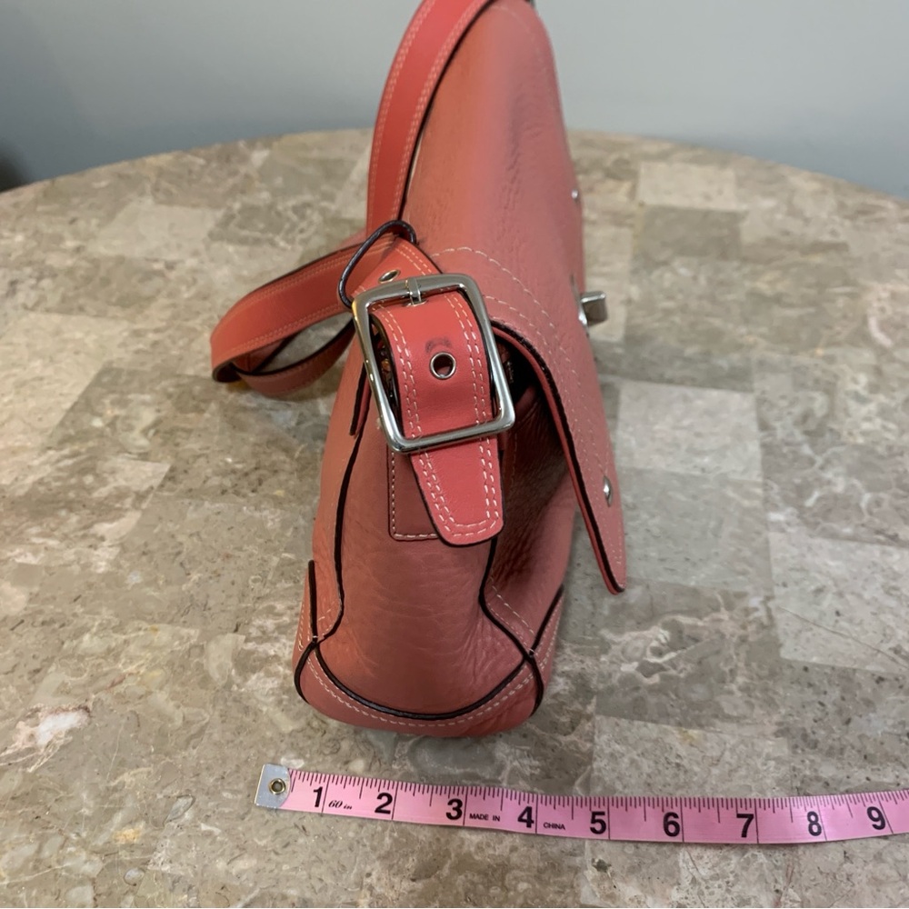 Coach Hamilton Convertible Bag Salmon Nantucket Red Pink F13957 Shoulder Satchel - Picture 6 of 16